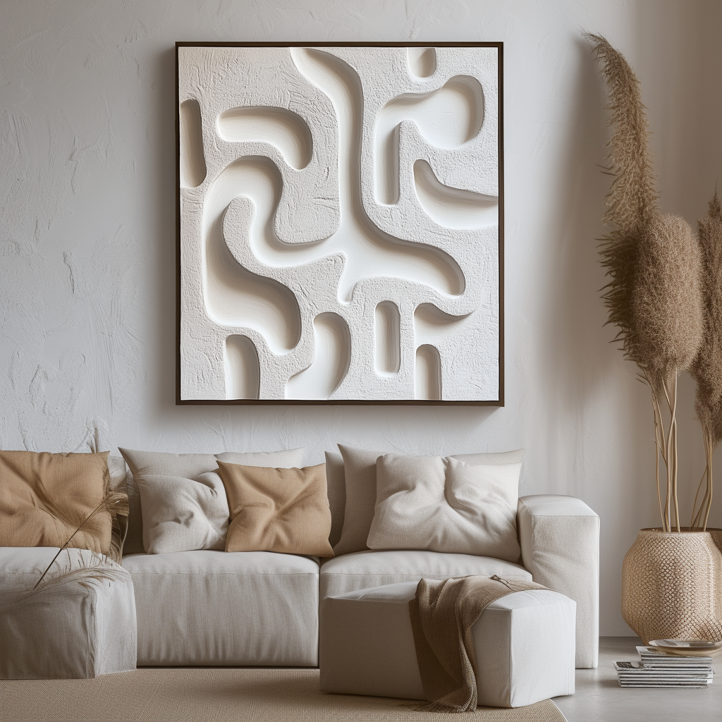 Serenity Maze Textured Wall Art