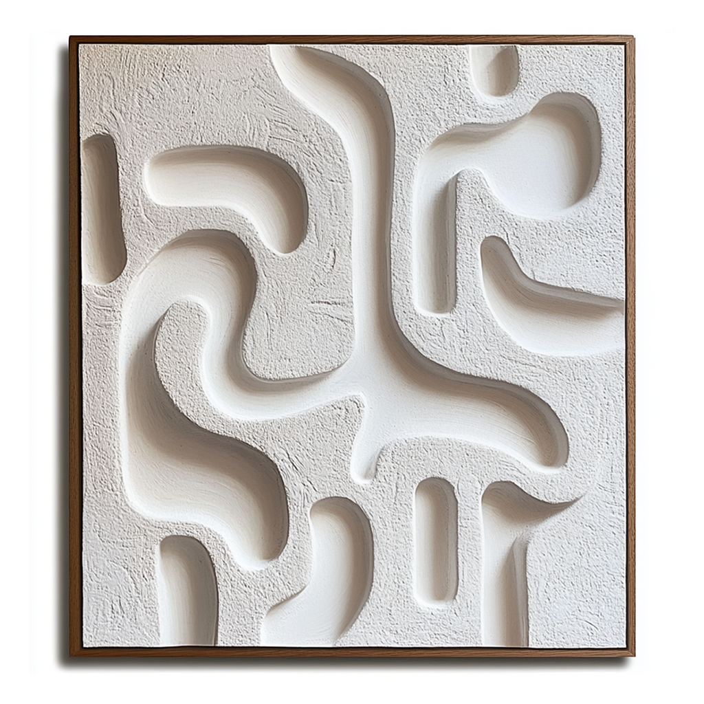 Serenity Maze Textured Wall Art