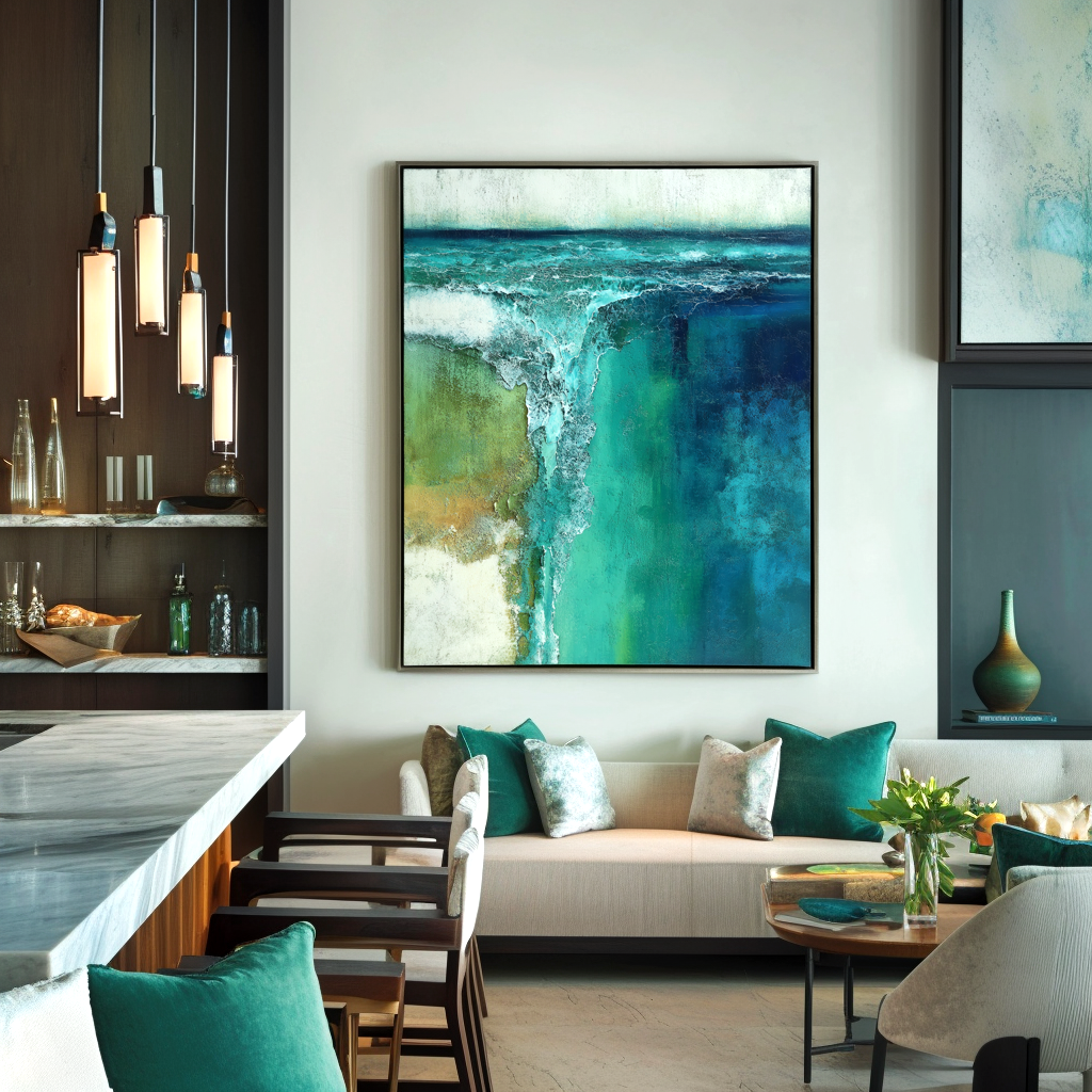Layered Flow Abstract Wall Art