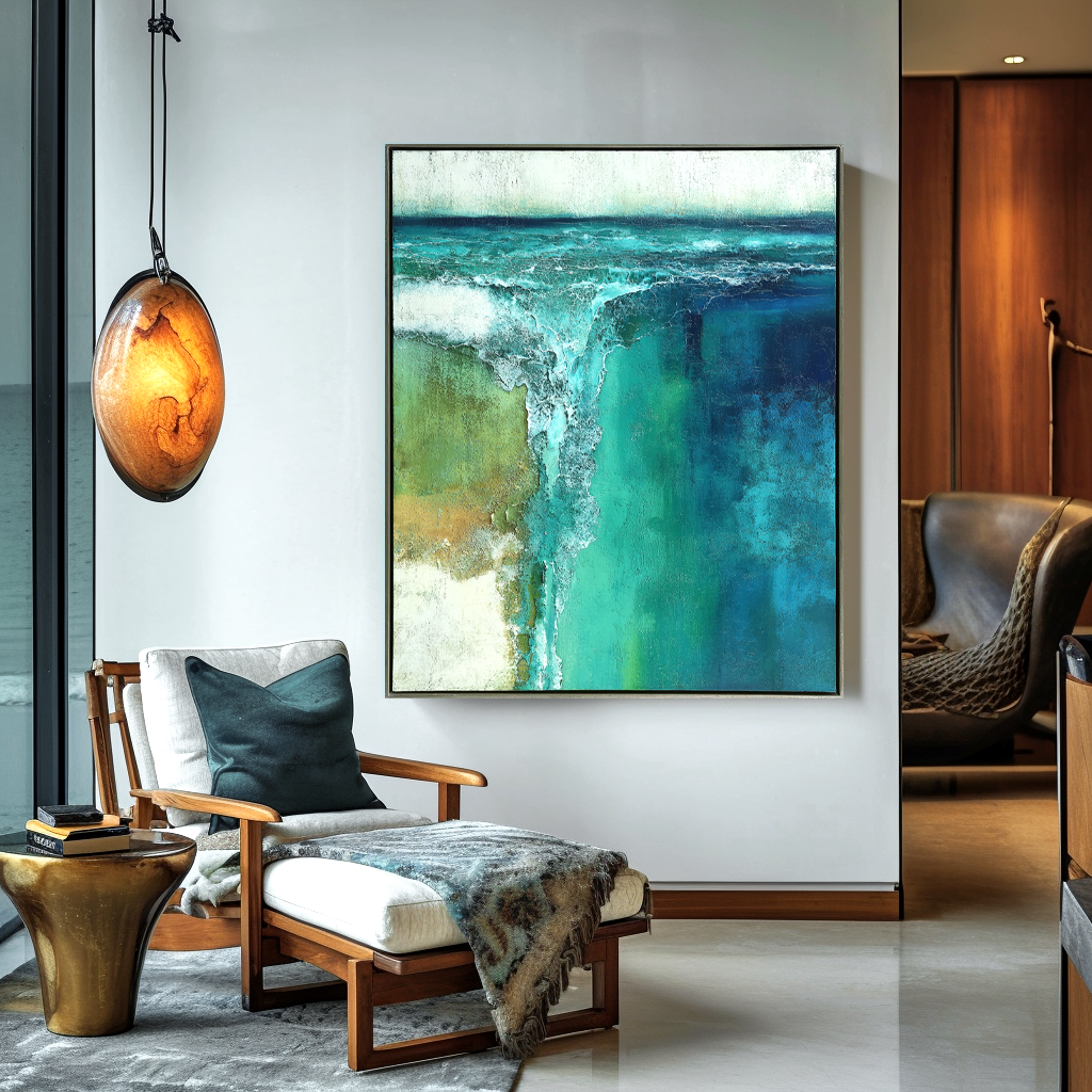 Layered Flow Abstract Wall Art