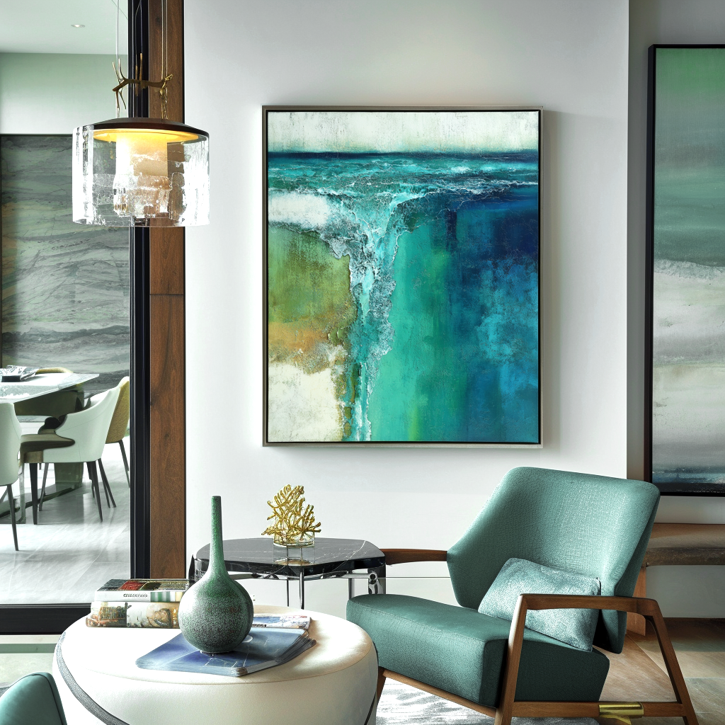 Layered Flow Abstract Wall Art