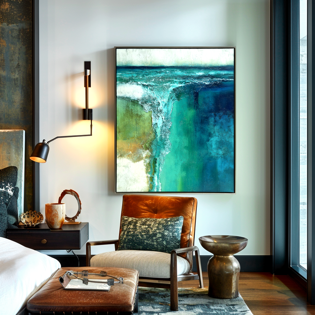 Layered Flow Abstract Wall Art