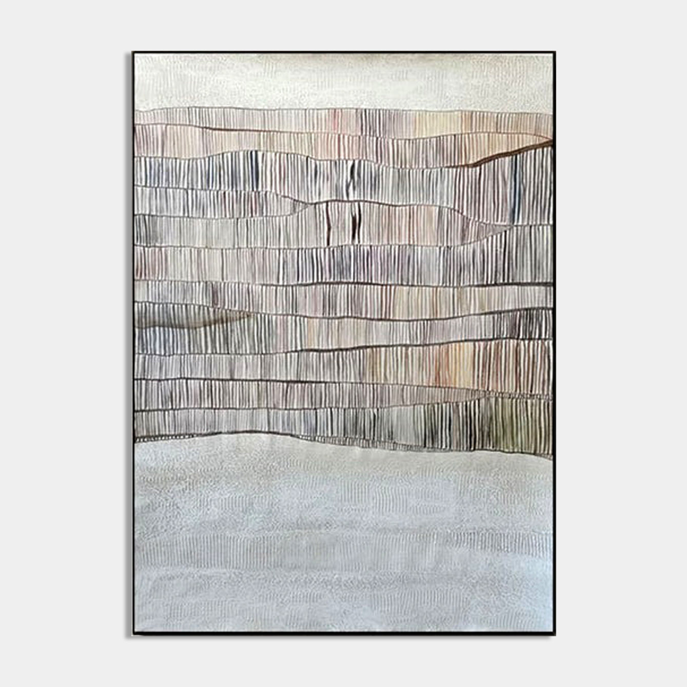 Whispering Reeds: Abstract Panel