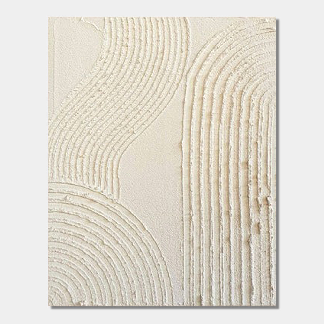 Whispering Sands – Abstract Expressionism Textured Canvas Wall Art