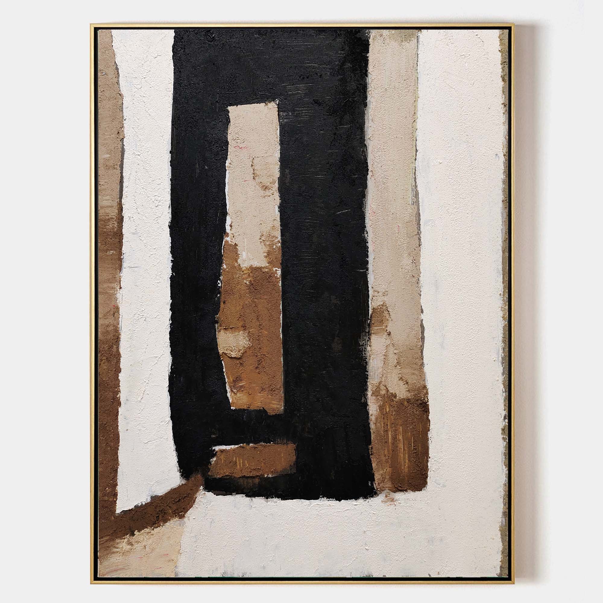 Black And Brown Abstract Painting