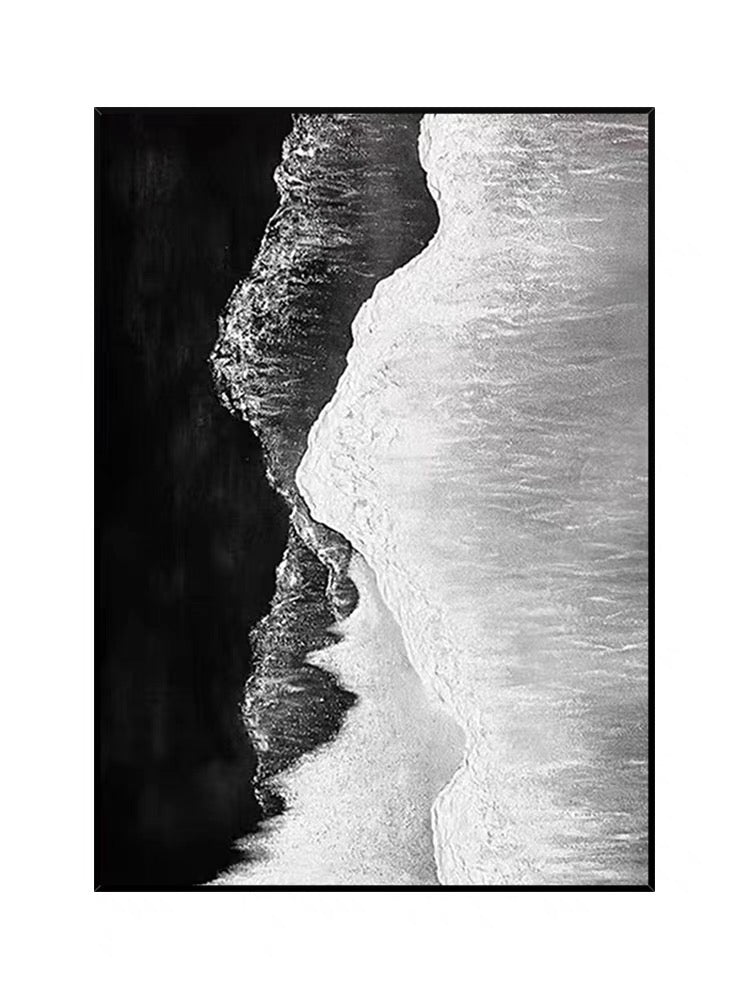 Black and White Seashore